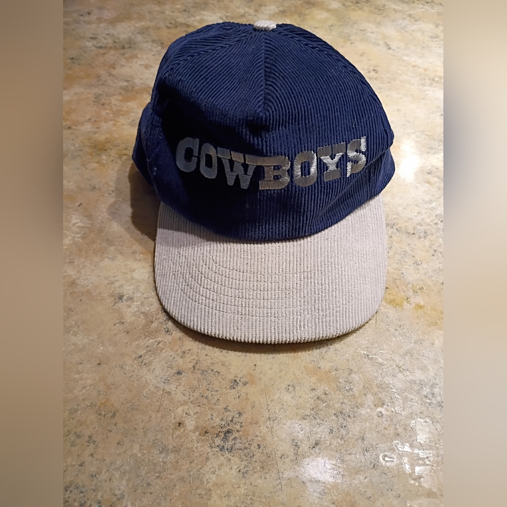 Vintage Corderoy Dallas Cowboys Navy and Gray Cap